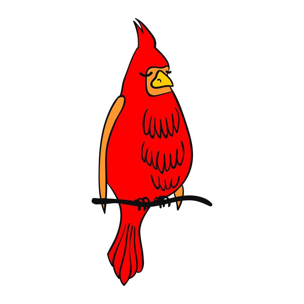 vistoso ilustración de exótico pájaro vector
