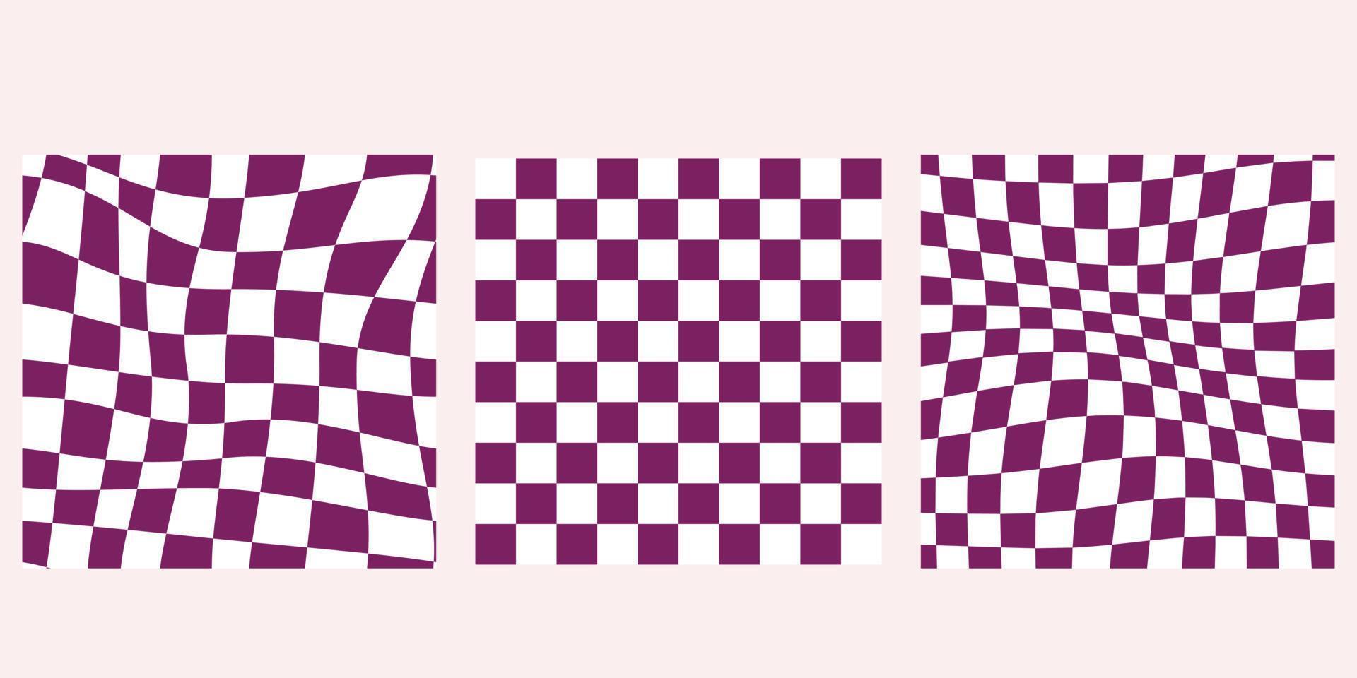 vector abstract checkered backgrouns set