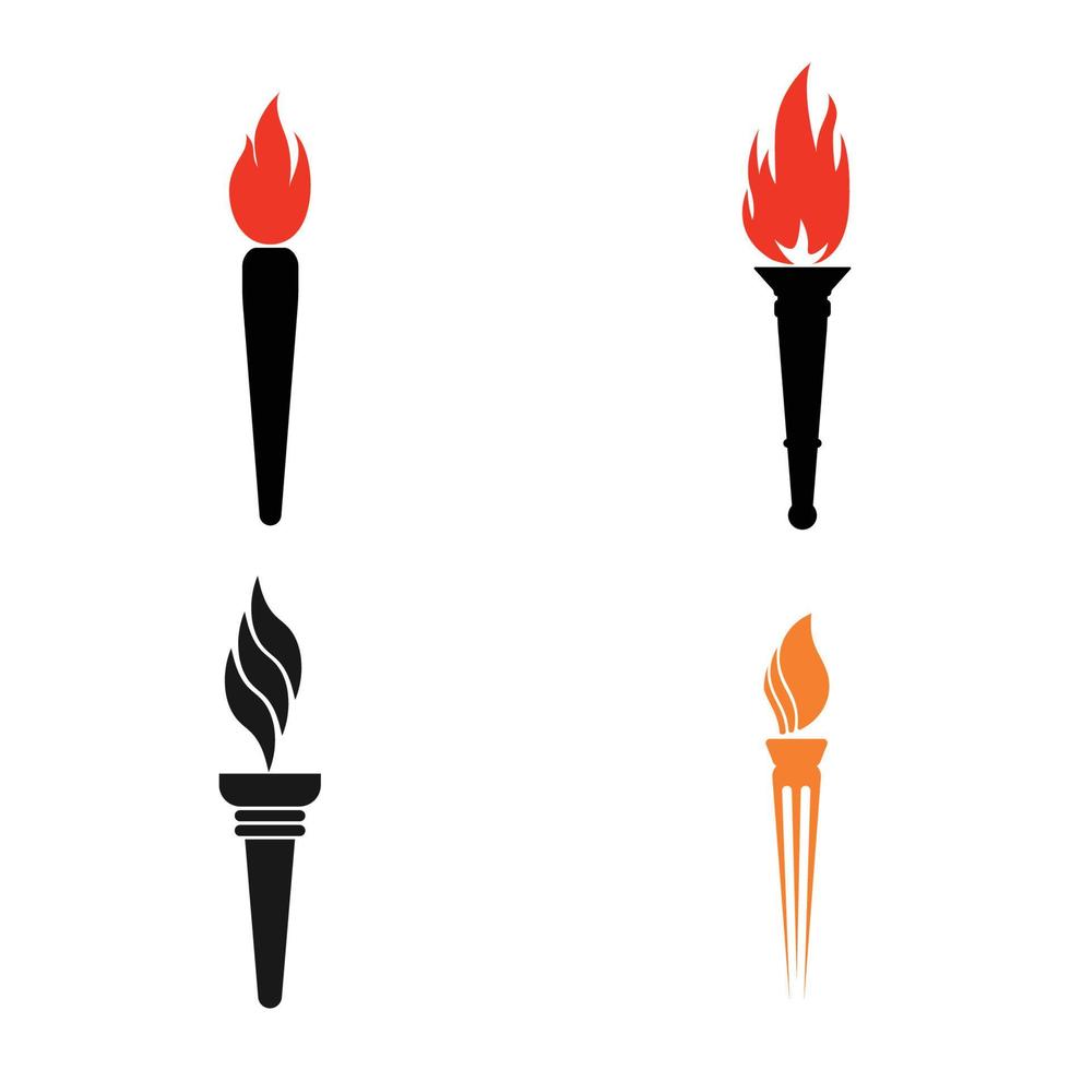 vector de icono de antorcha