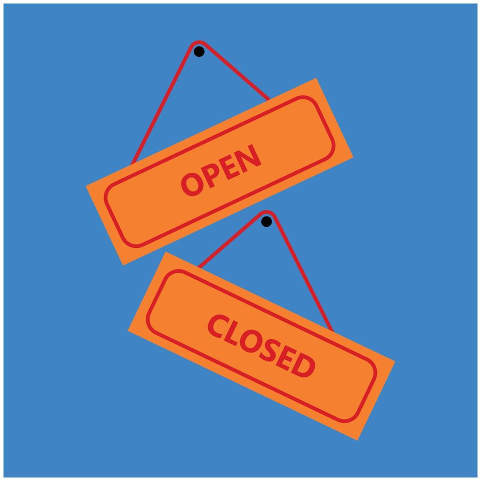 open and close icon vector