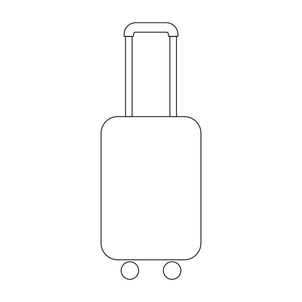 travel suitcase icon vector