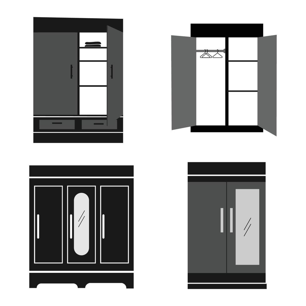 wardrobe icon vector