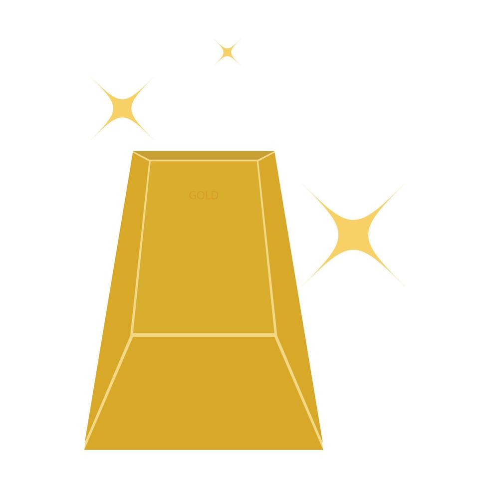 oro bar icono vector