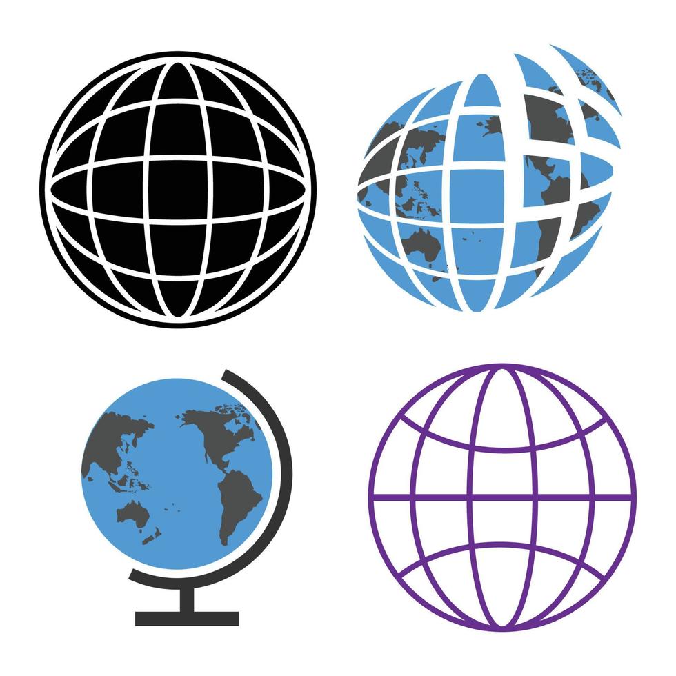 trendy globe logo,vector vector