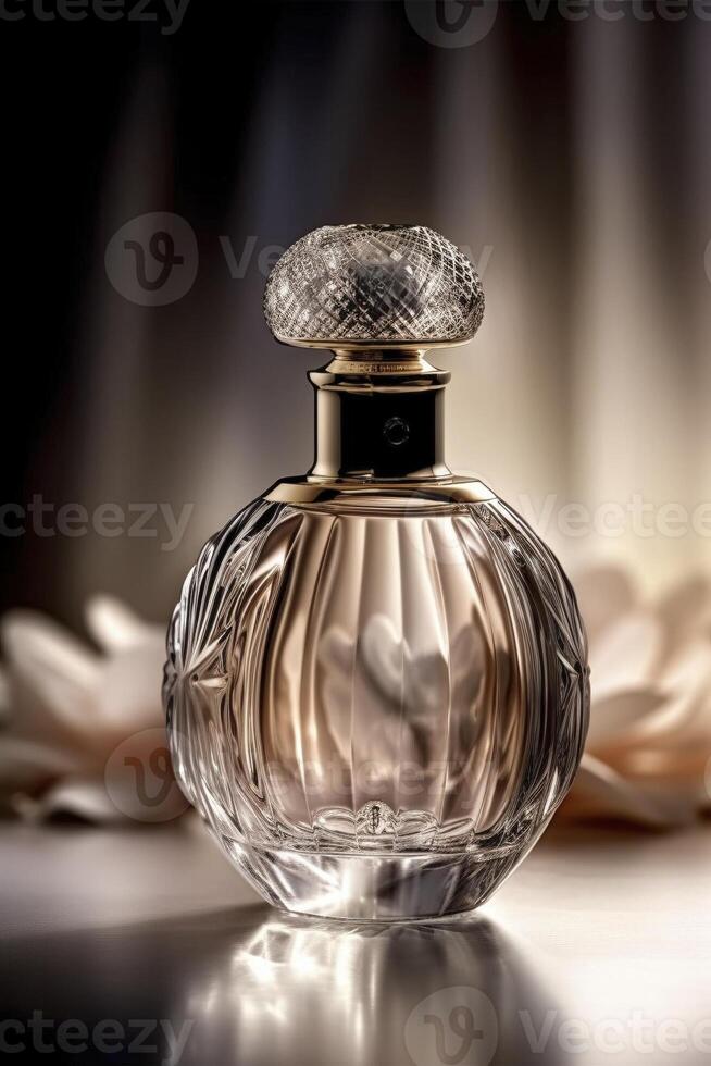 Perfume bottle, created with photo