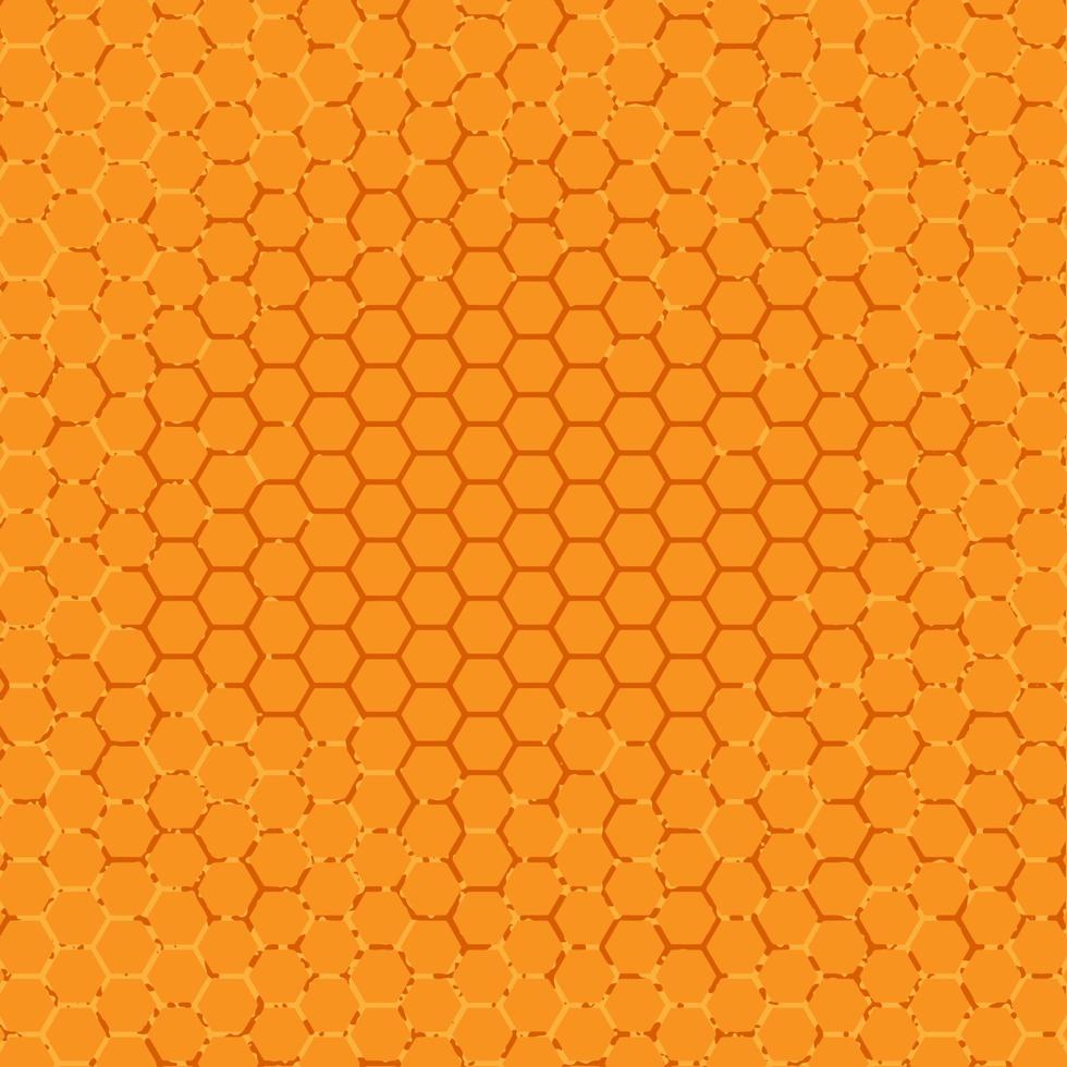 Honey hexagon pattern. Gradation of hexagonal pattern vector
