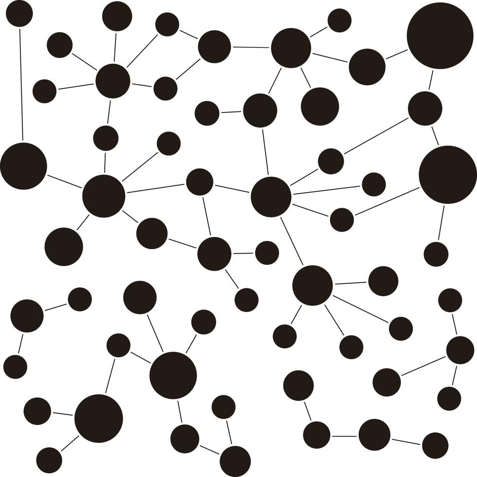 Particle pattern black and white vector