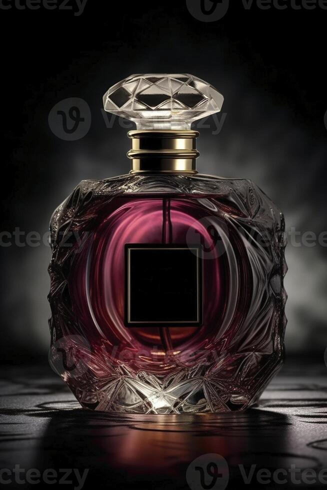 Perfume bottle, created with photo