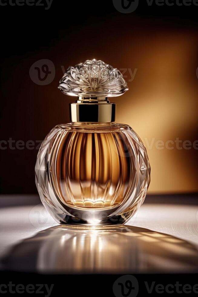 Perfume bottle, created with photo