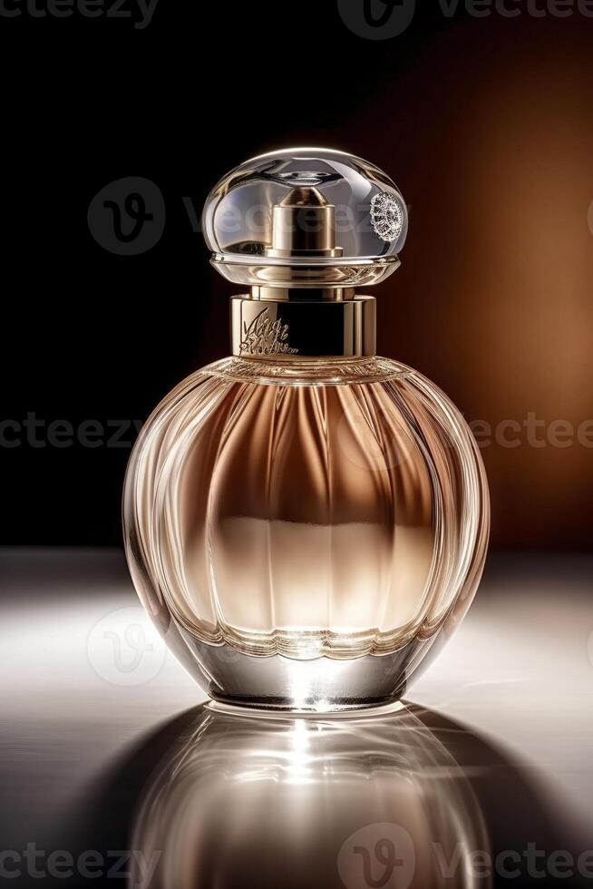 Perfume bottle, created with photo