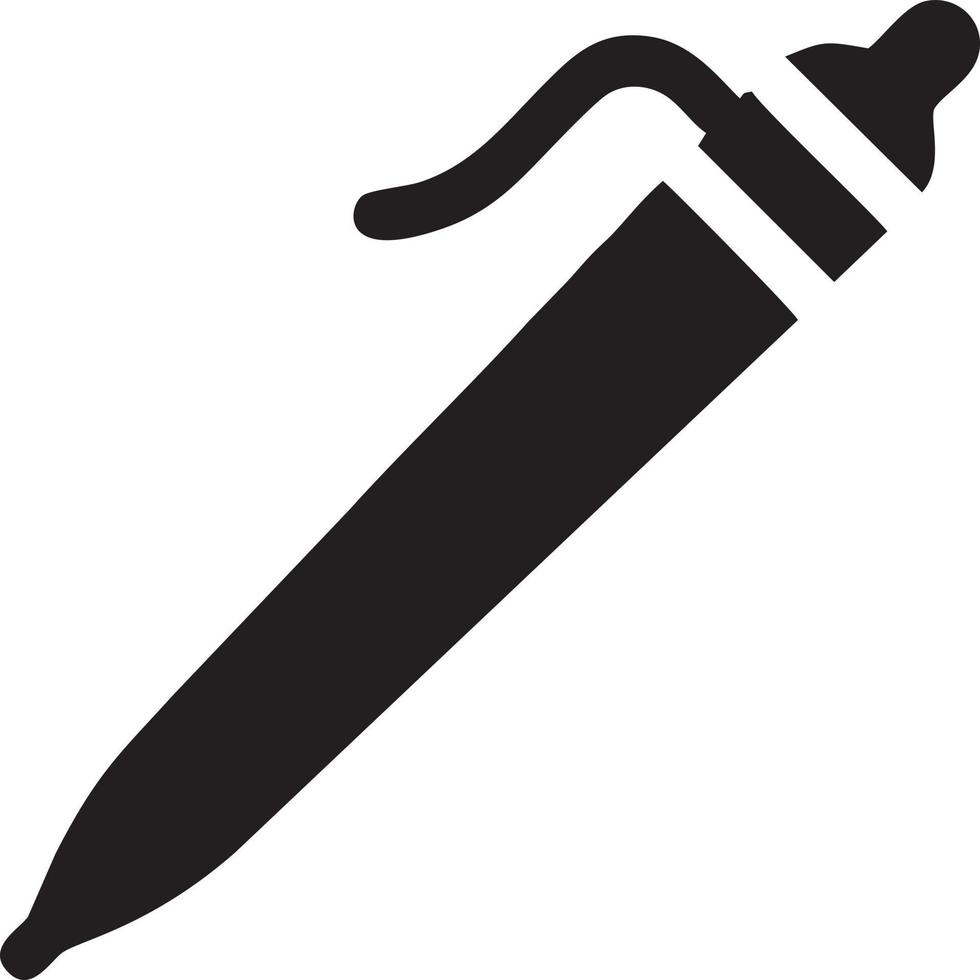 writing pen icon symbol in white background. Illustration of the sign pencil symbol vector image. EPS 10.