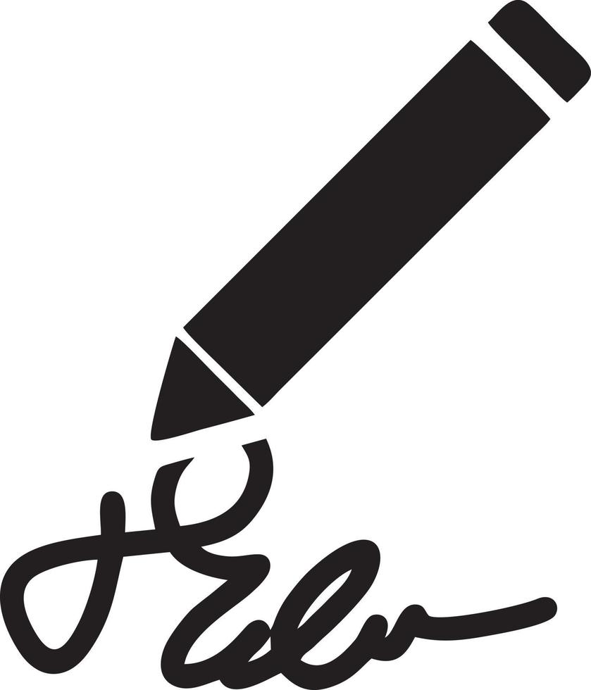 writing pen icon symbol in white background. Illustration of the sign pencil symbol vector image. EPS 10.