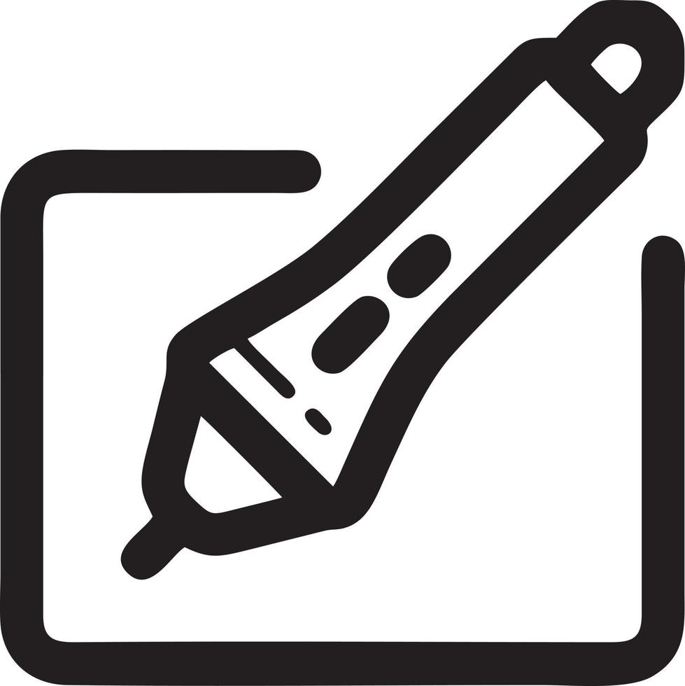 writing pen icon symbol in white background. Illustration of the sign pencil symbol vector image. EPS 10.