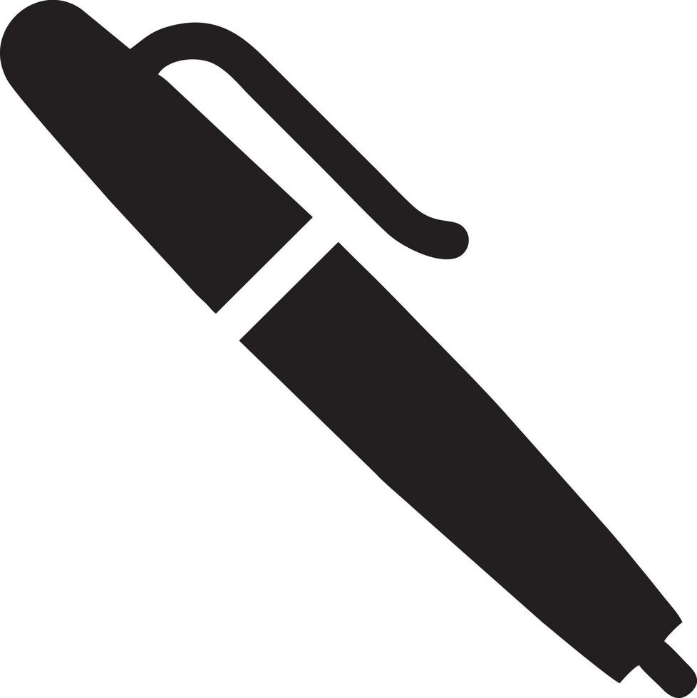 writing pen icon symbol in white background. Illustration of the sign pencil symbol vector image. EPS 10.