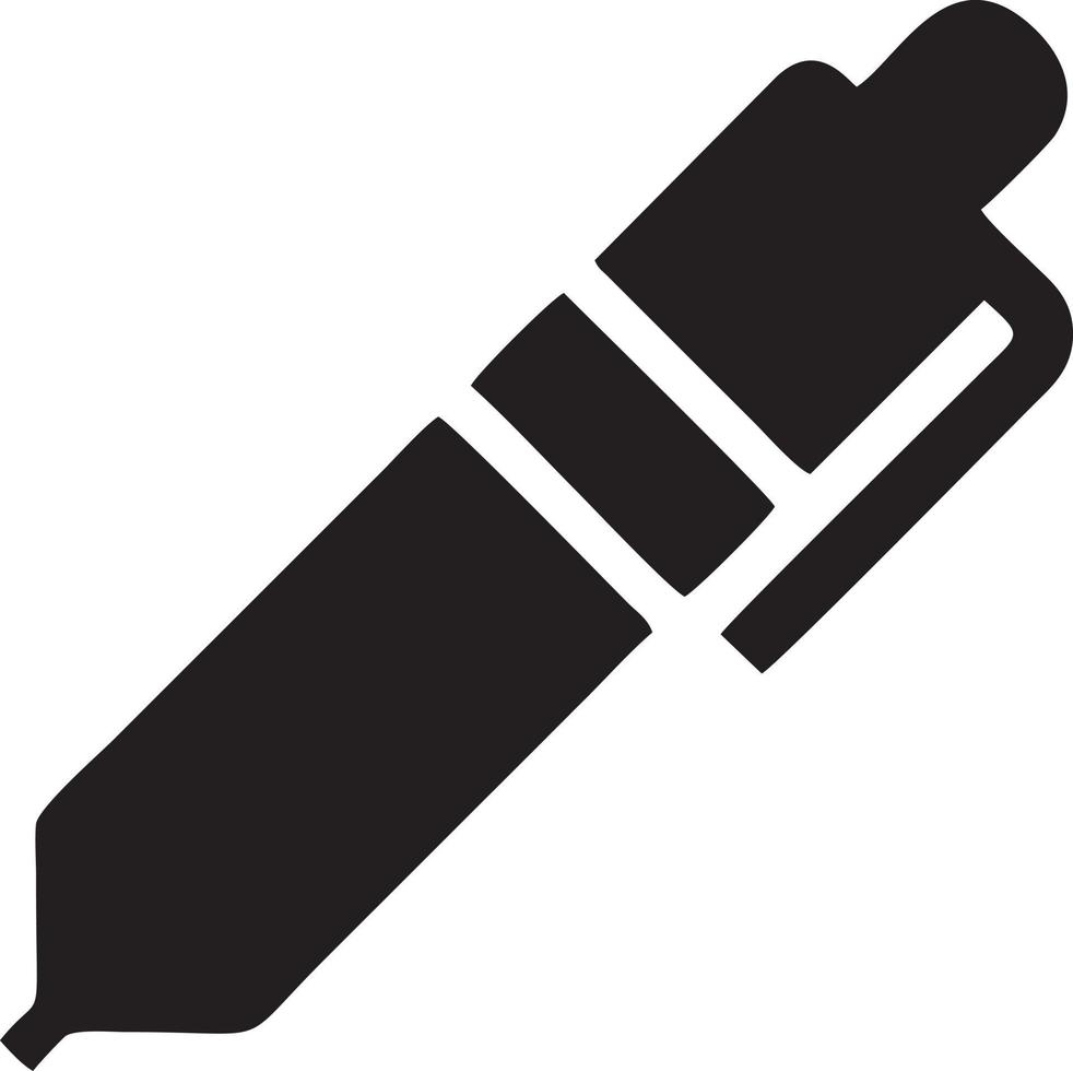 writing pen icon symbol in white background. Illustration of the sign pencil symbol vector image. EPS 10.