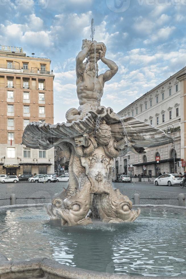 The Barberini fountain in Rome photo