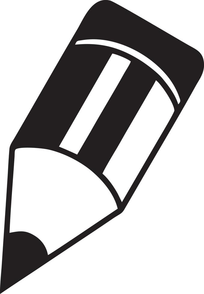 writing pen icon symbol in white background. Illustration of the sign pencil symbol vector image. EPS 10.