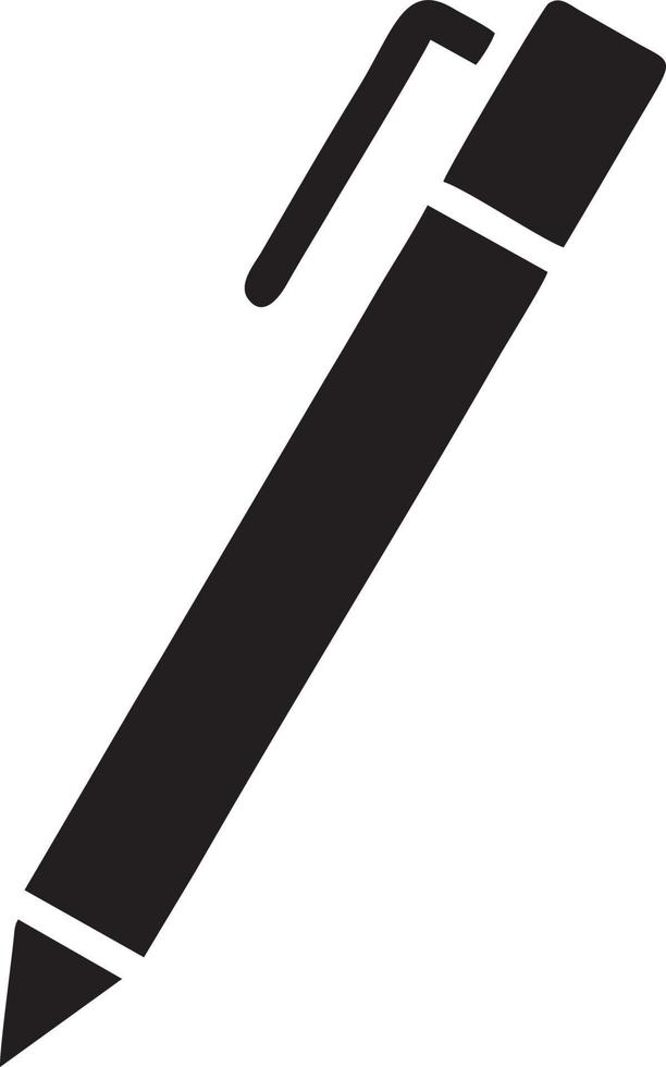 writing pen icon symbol in white background. Illustration of the sign pencil symbol vector image. EPS 10.