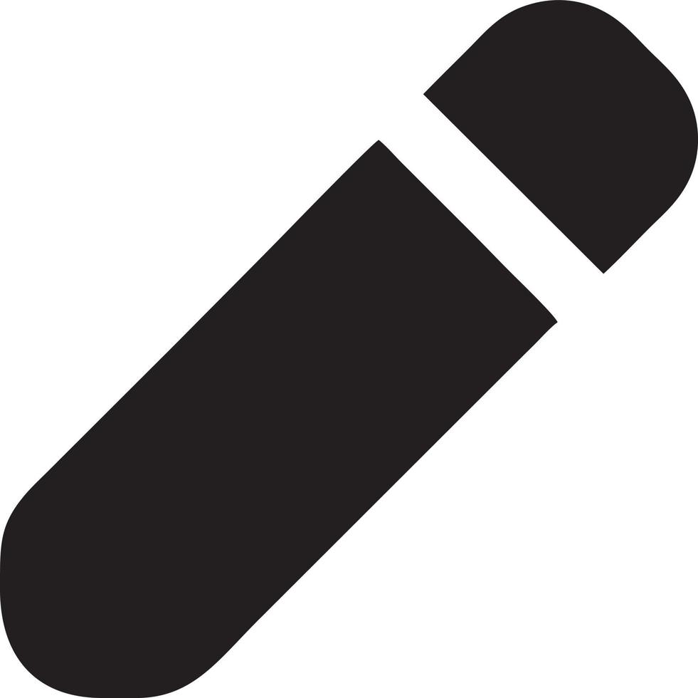 writing pen icon symbol in white background. Illustration of the sign pencil symbol vector image. EPS 10.