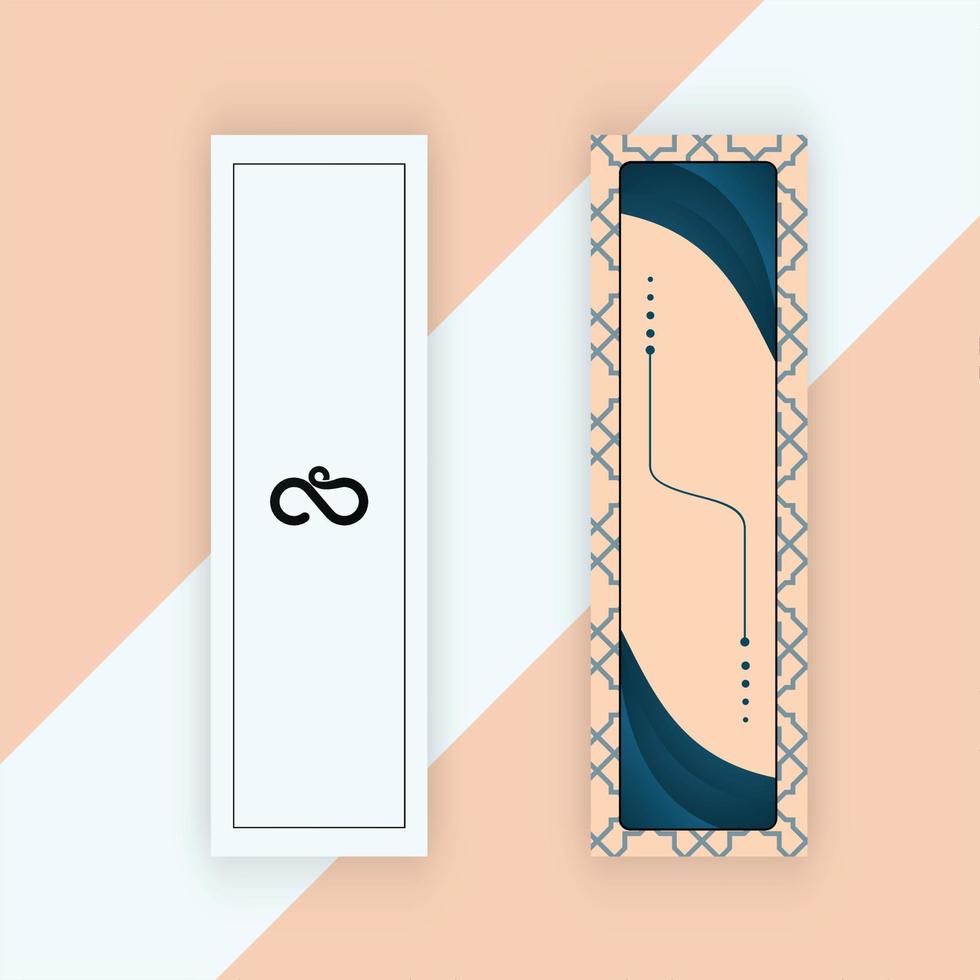 A Delightful and Vibrant Bookmark Design Featuring Intricate Patterns, Bold Typography, and Eye catching Colors, Perfect for Any Bookworm's Reading Adventure. vector