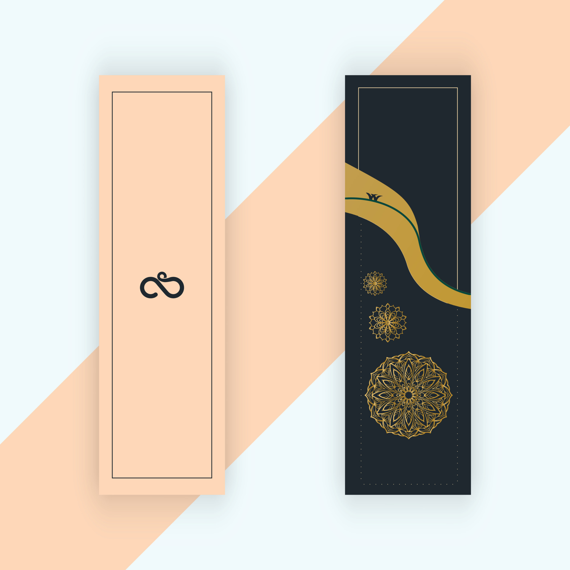 A Delightful and Vibrant Bookmark Design Featuring Intricate Patterns