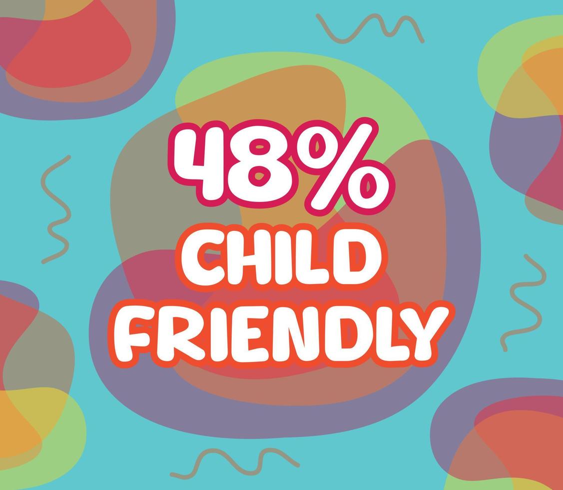 square shape banner vector, illustration GMO percentage. interesting gradation design with child theme. vector