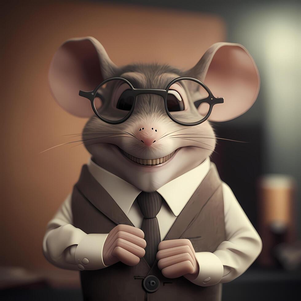 mouse businessman illustration photo
