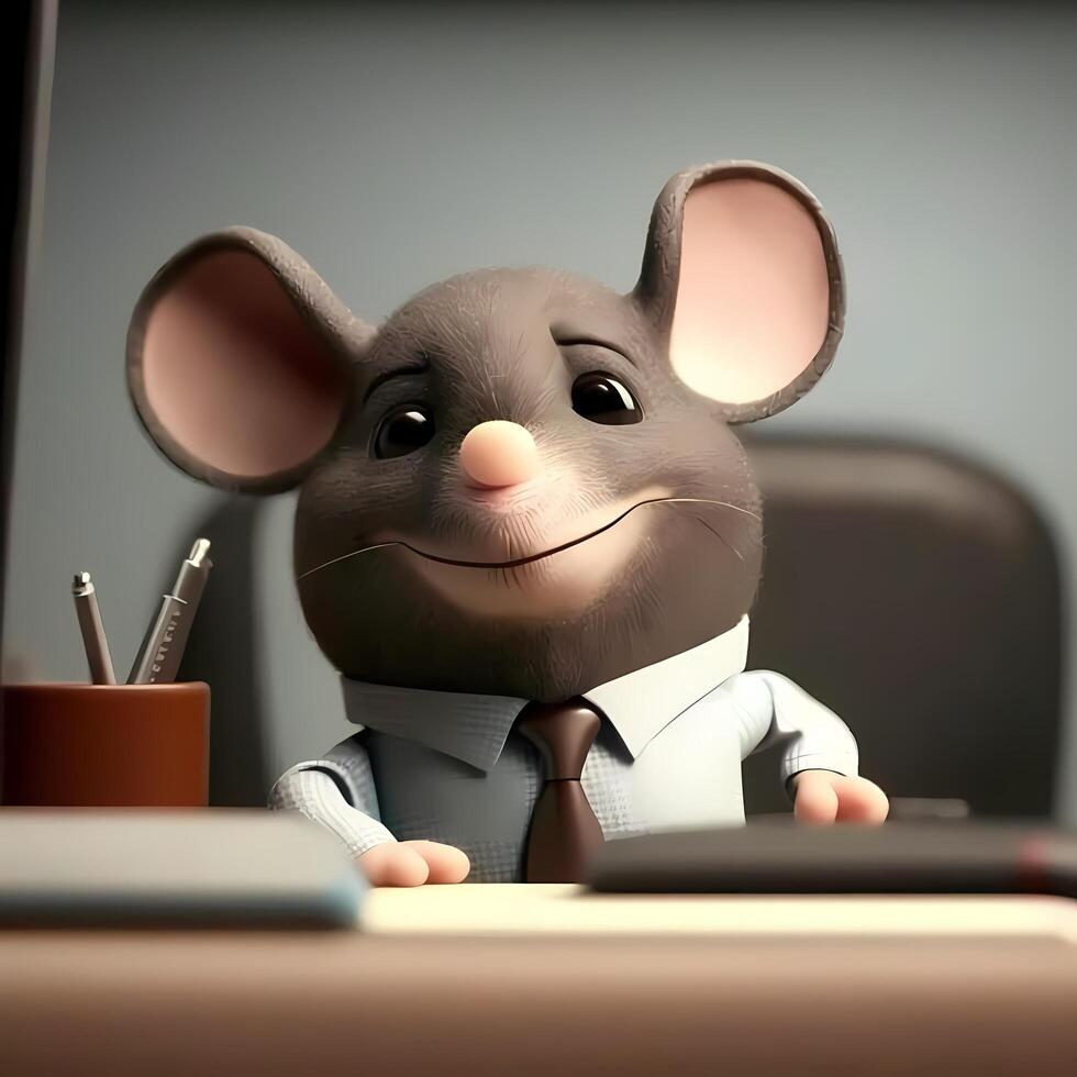 mouse businessman illustration photo