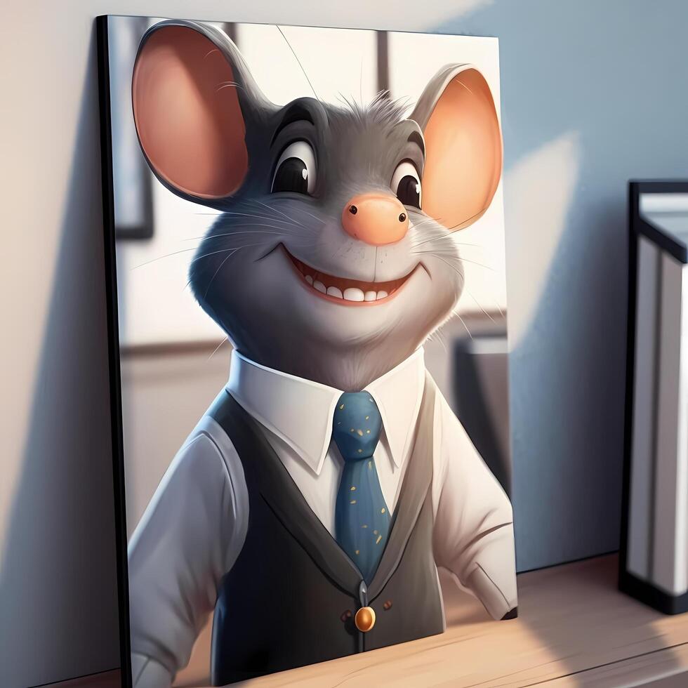 mouse businessman illustration photo