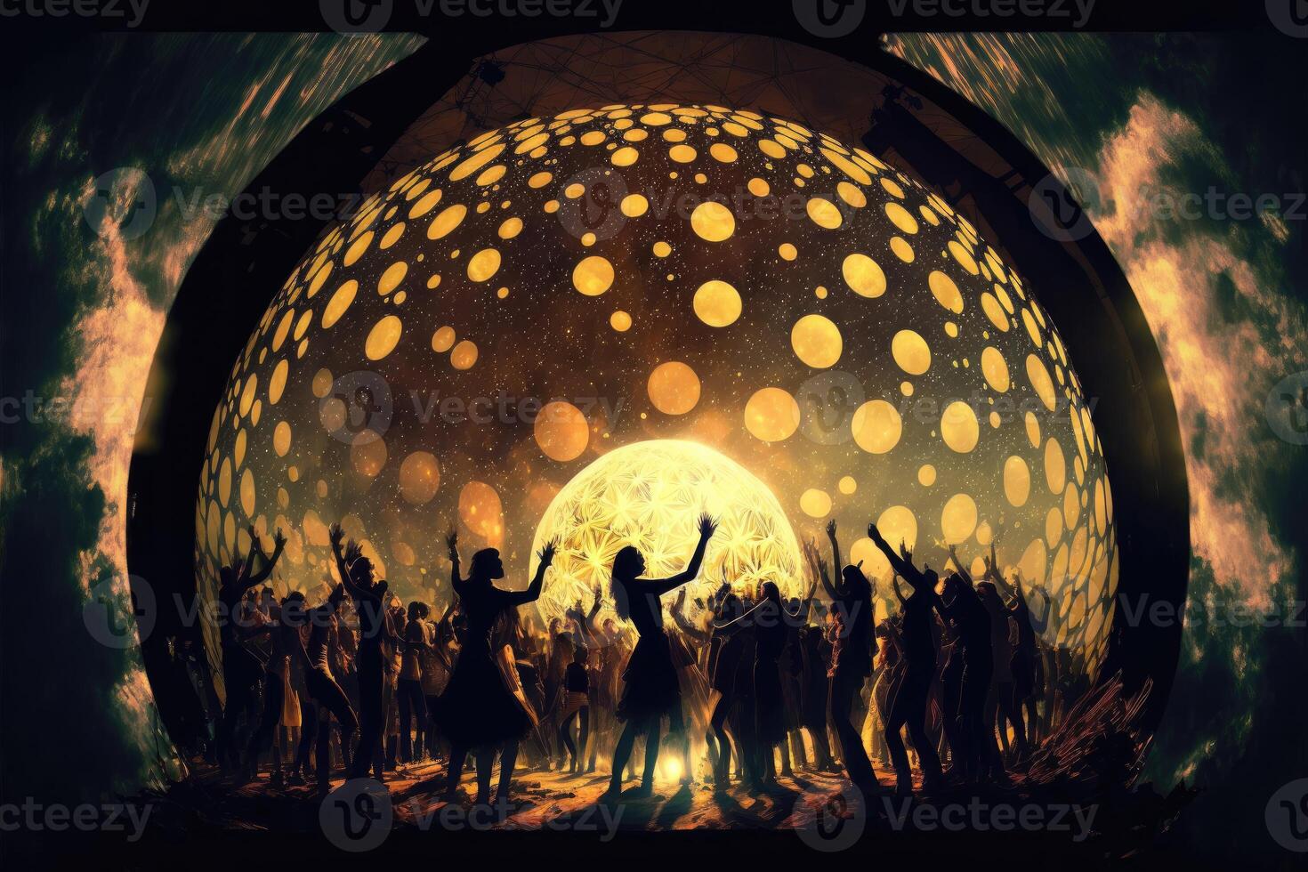 Sacred gathering full moon expansion and ecstatic dance. photo