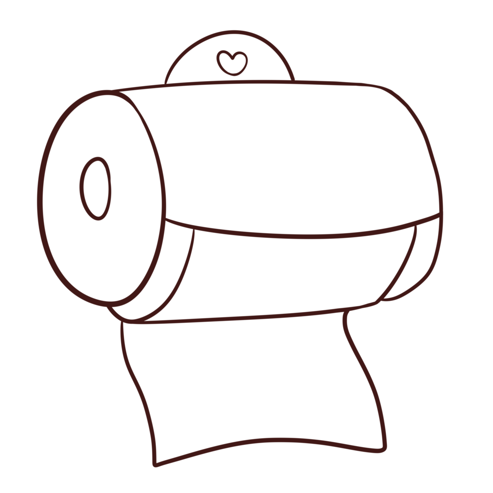 toilette papier dessin animé griffonnage kawaii anime coloration page mignonne illustration dessin agrafe art personnage chibi manga bande dessinée png
