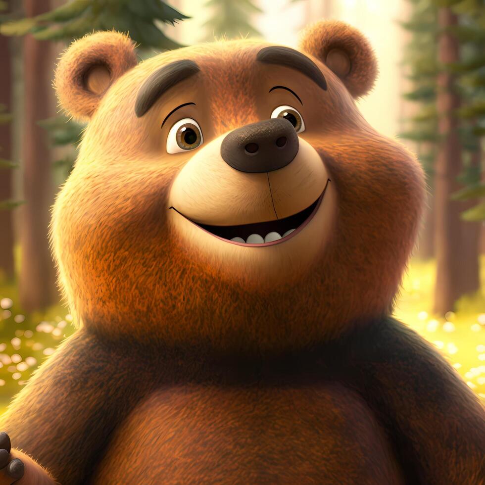 bear illustration aesthetic photo