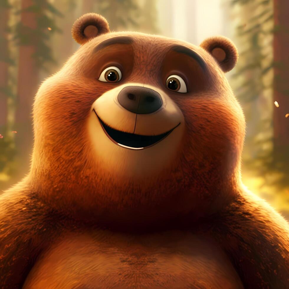 bear illustration aesthetic photo