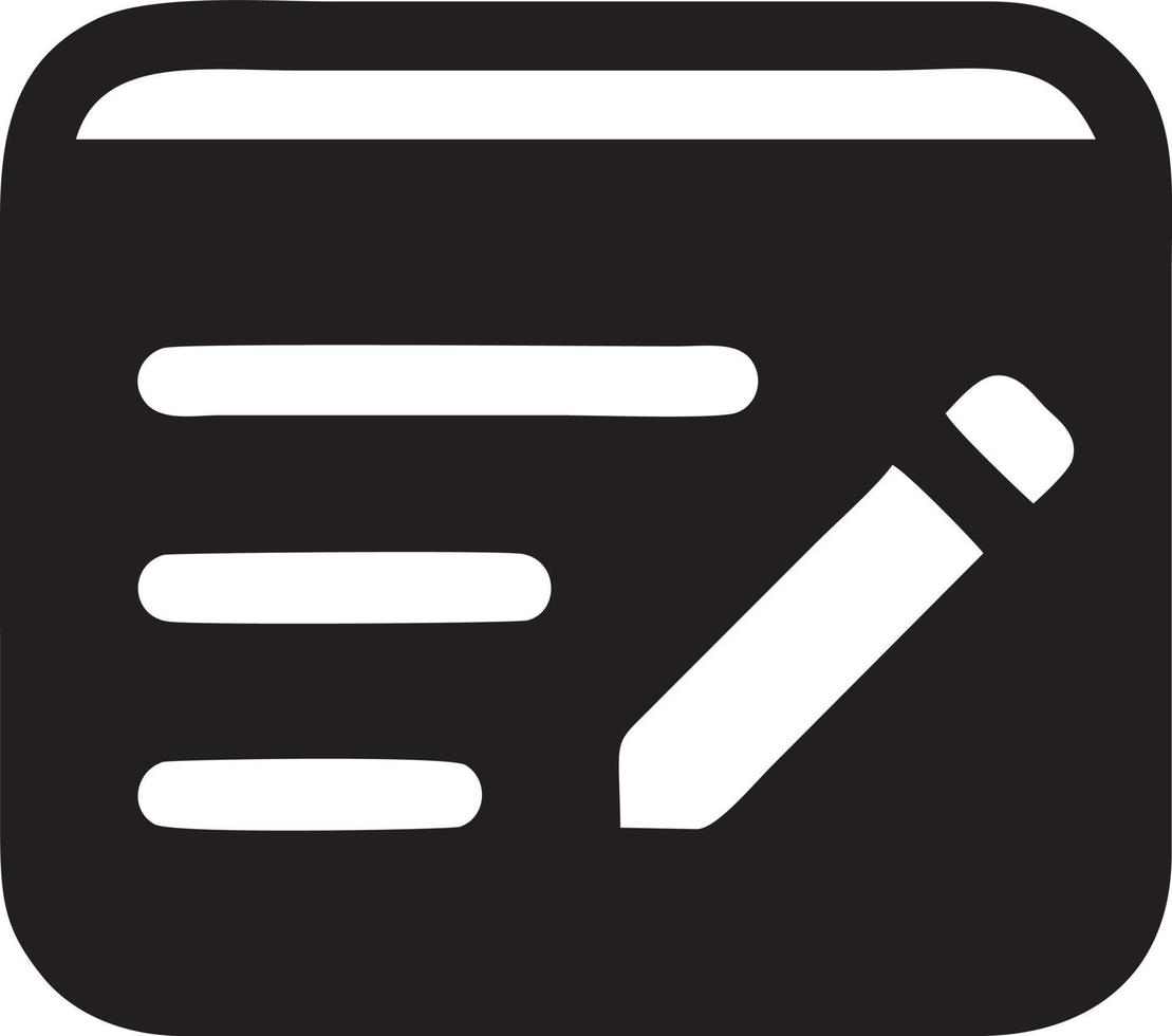 writing pen icon symbol in white background. Illustration of the sign pencil symbol vector image. EPS 10.