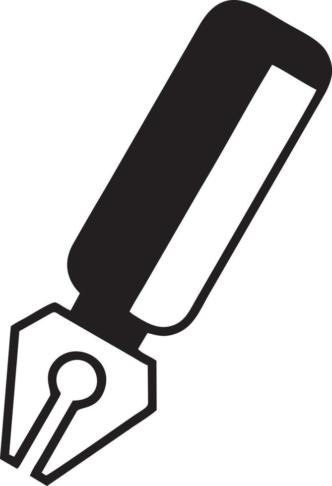 writing pen icon symbol in white background. Illustration of the sign pencil symbol vector image. EPS 10.