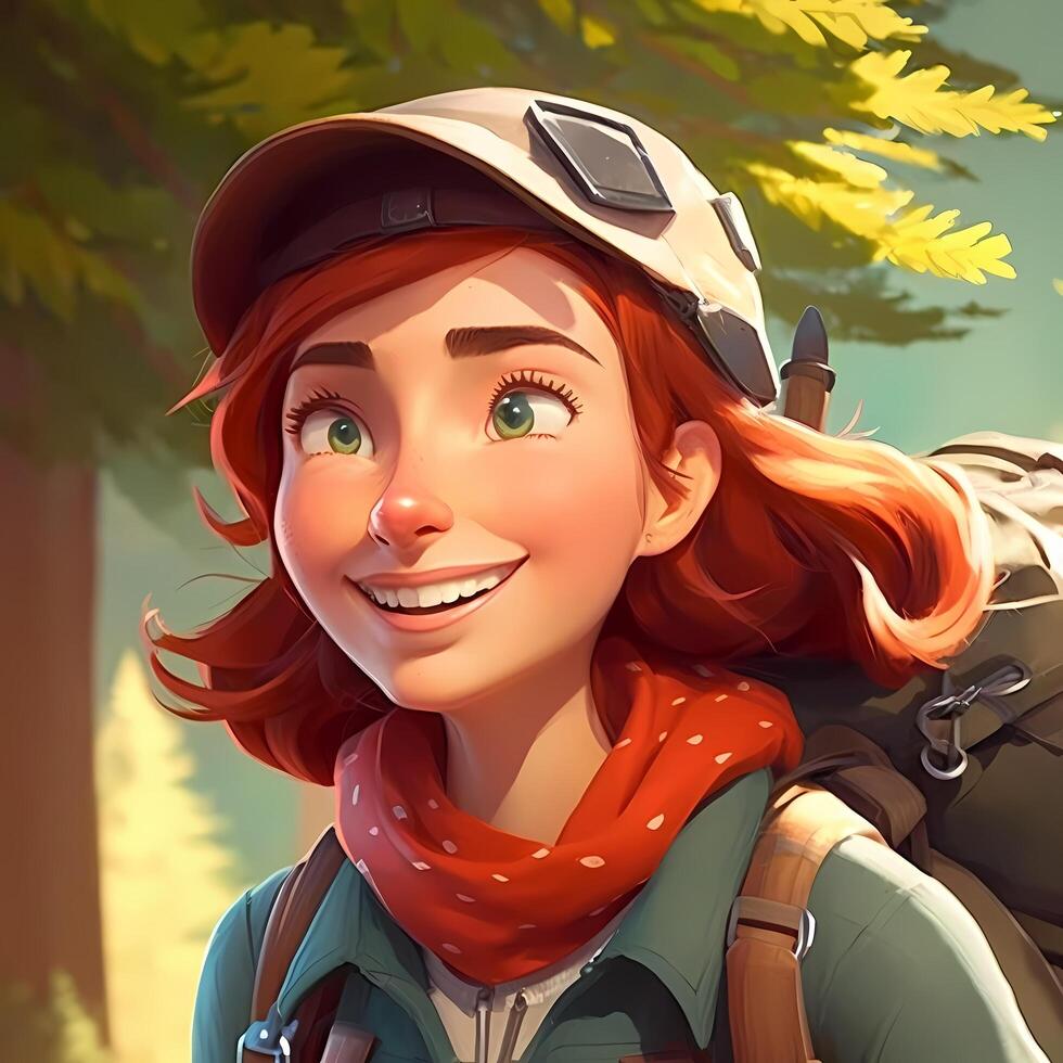 woman advanture people character illustration photo