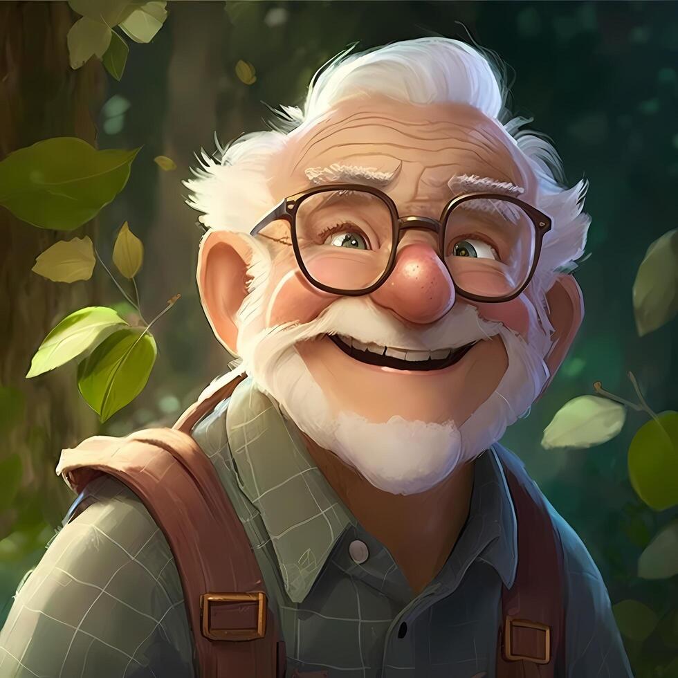 old man advanture people character illustration photo