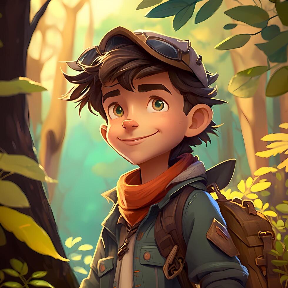 man advanture people character illustration photo