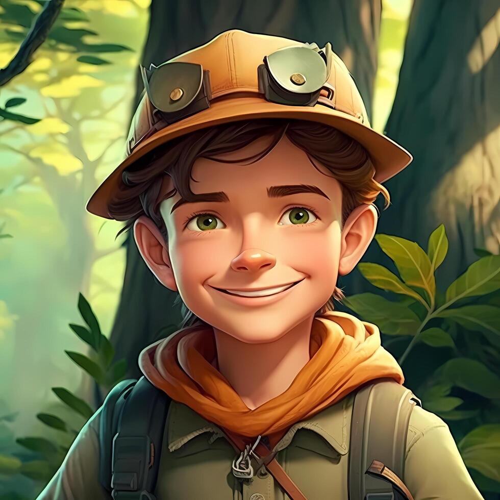 man advanture people character illustration photo