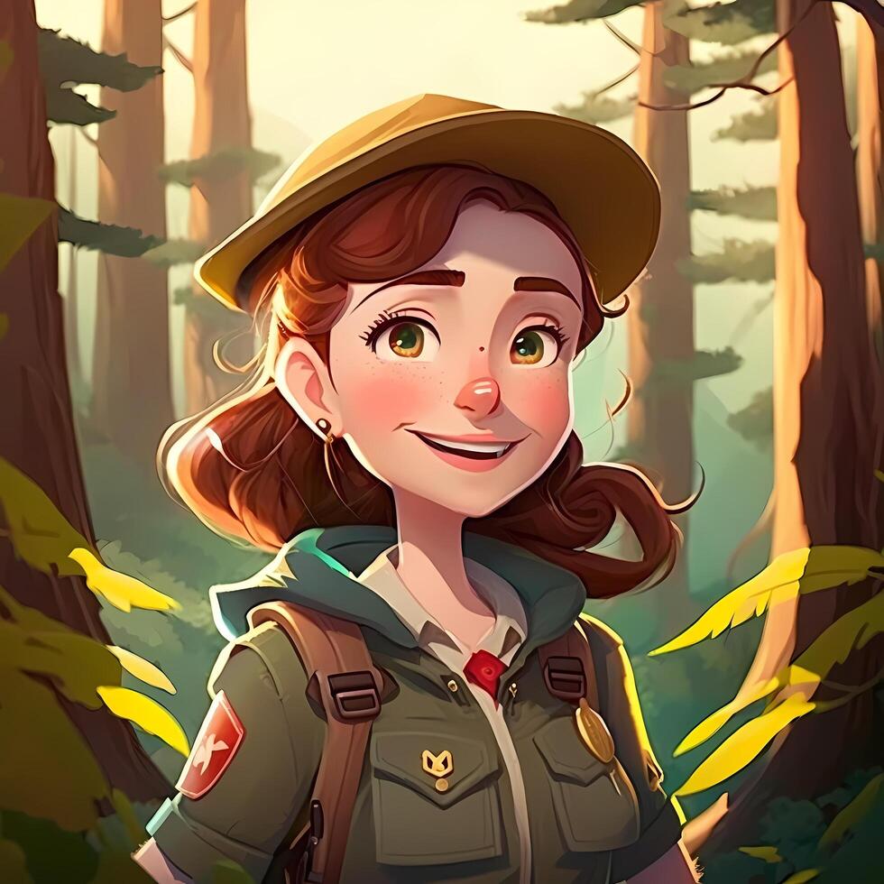 woman advanture people character illustration photo