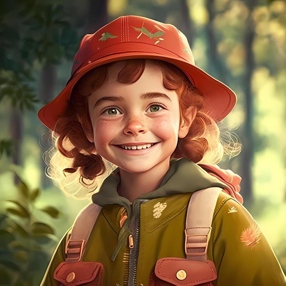 woman advanture people character illustration photo