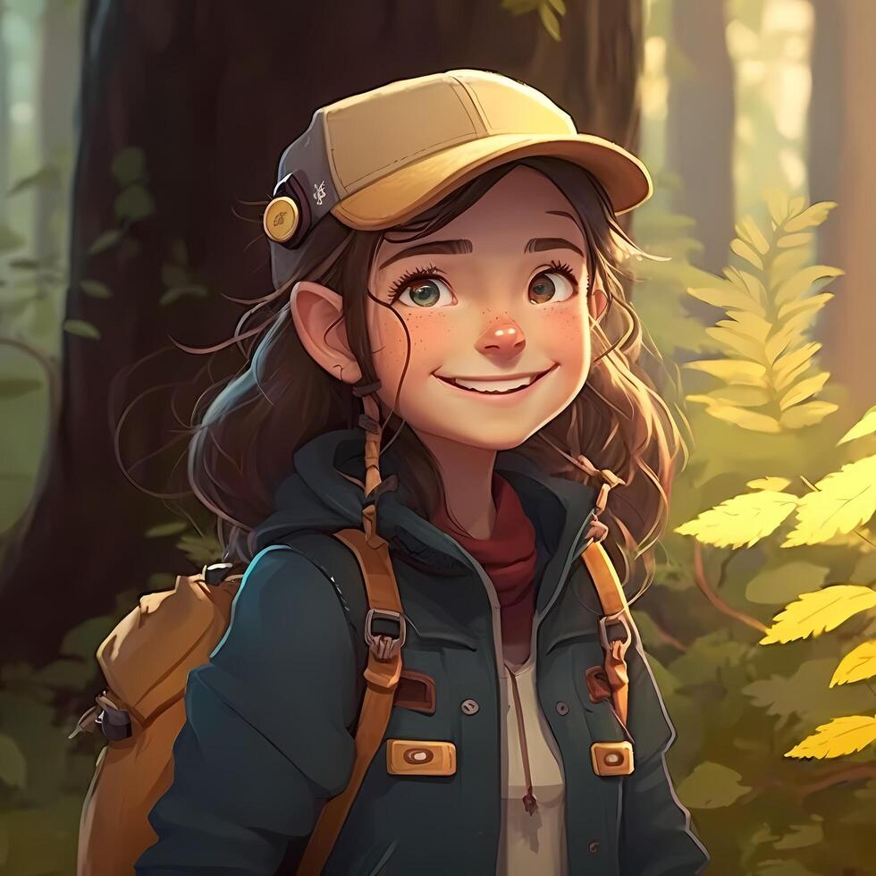 woman advanture people character illustration photo