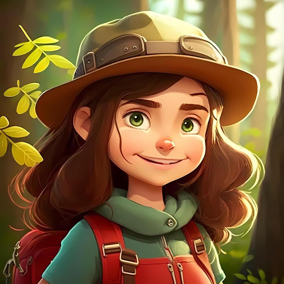 woman advanture people character illustration photo