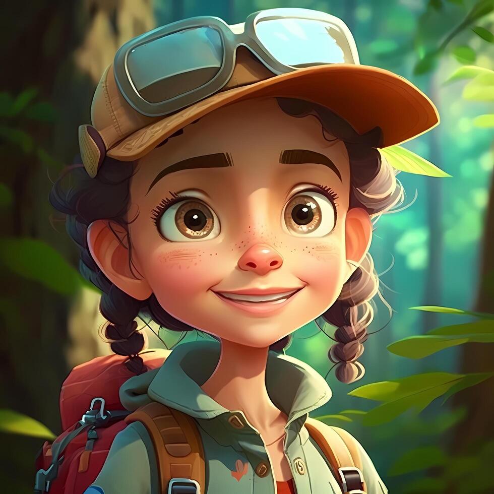 woman advanture people character illustration photo