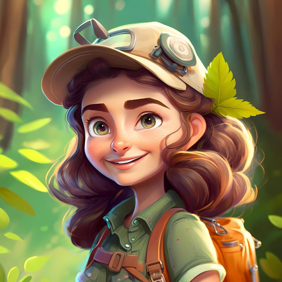 woman advanture people character illustration photo