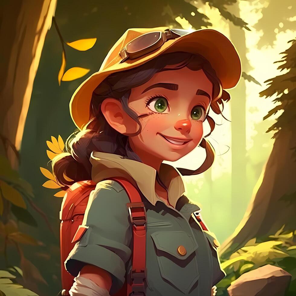 woman advanture people character illustration photo