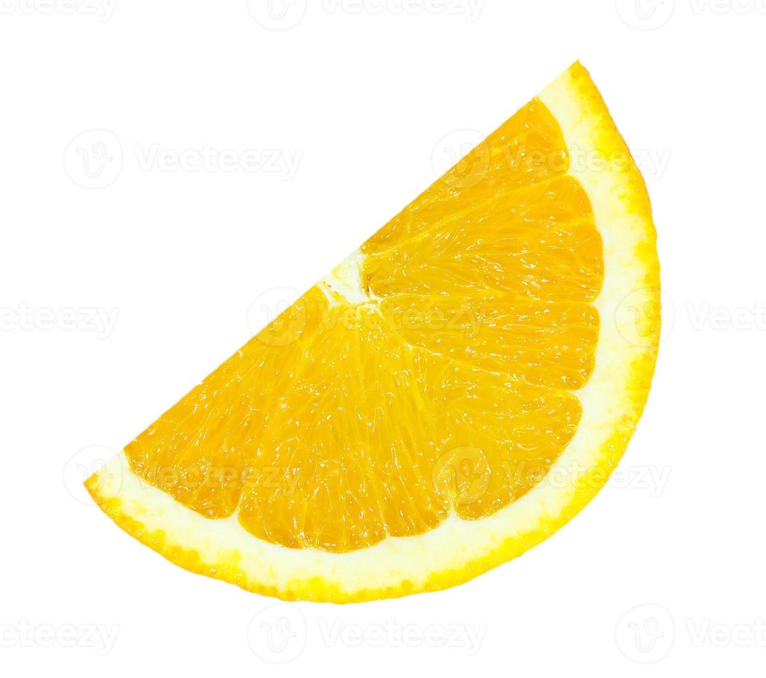 Slice of orange isolated photo