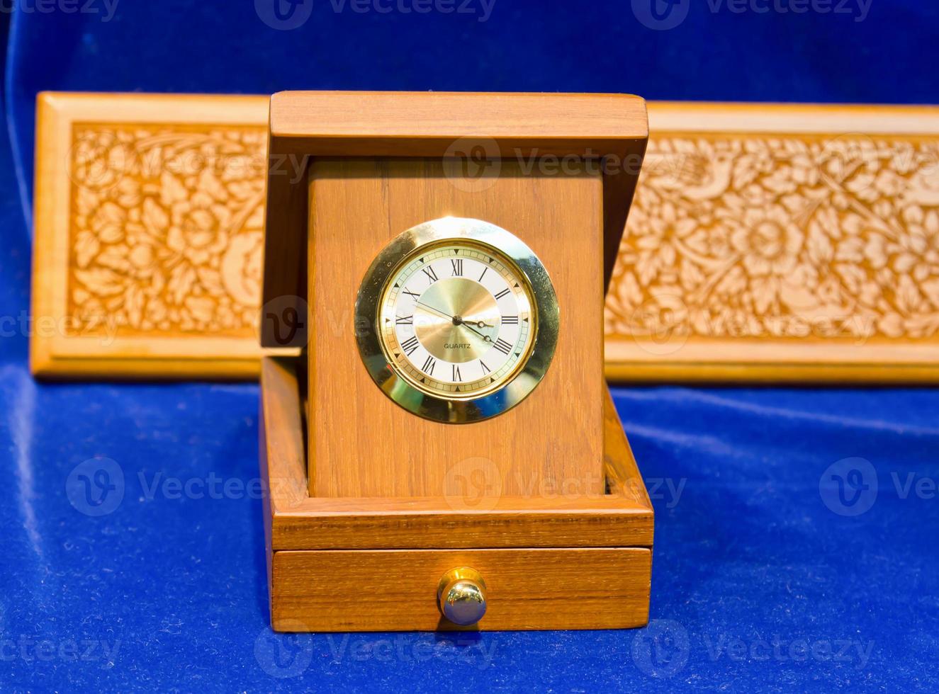 wood clock box photo