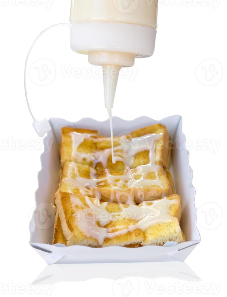 Toast with butter photo
