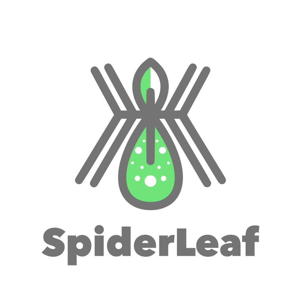 Spider leaf simple vector